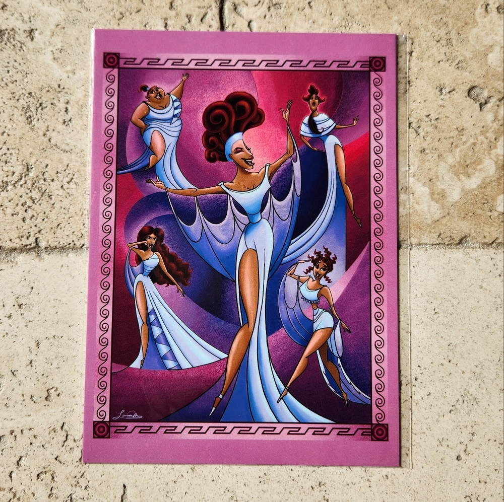 NWT Disney Wonderground Hercules The Magnificent Muses Postcard